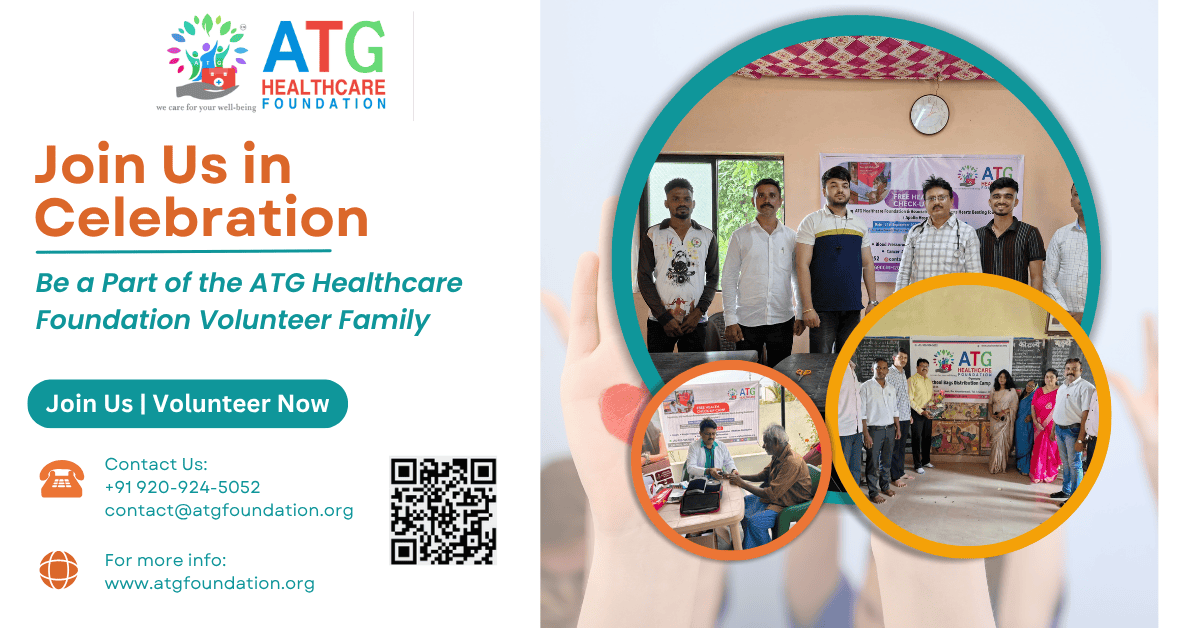 Group of volunteers and healthcare professionals participating in community outreach and celebration events by ATG Foundation.