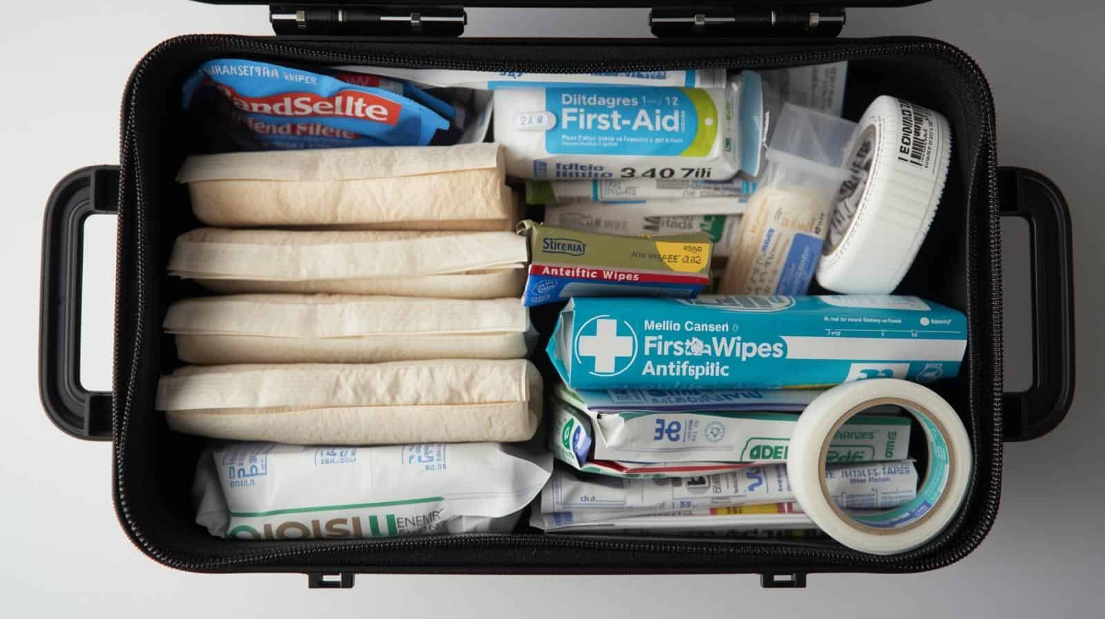 Free first aid kit with medical essentials